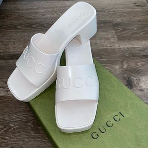 Gucci Women’s Rubber Slide Sandal